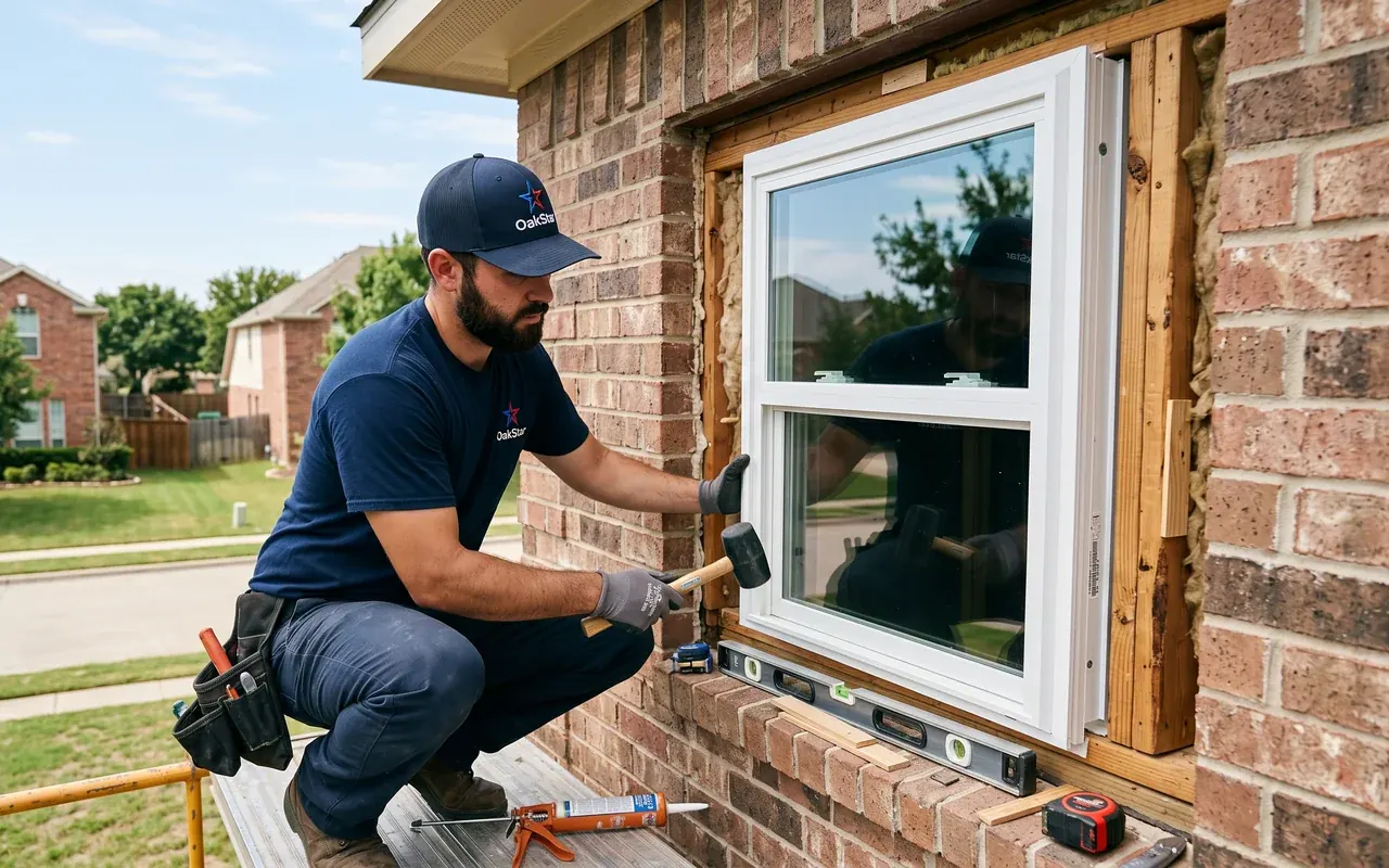 Impact-rated window replacement on a Colleyville DFW home